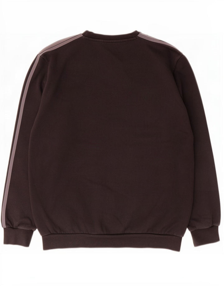 Adidas Mens Graphic Moletom Jumper Médio Algodão Preto