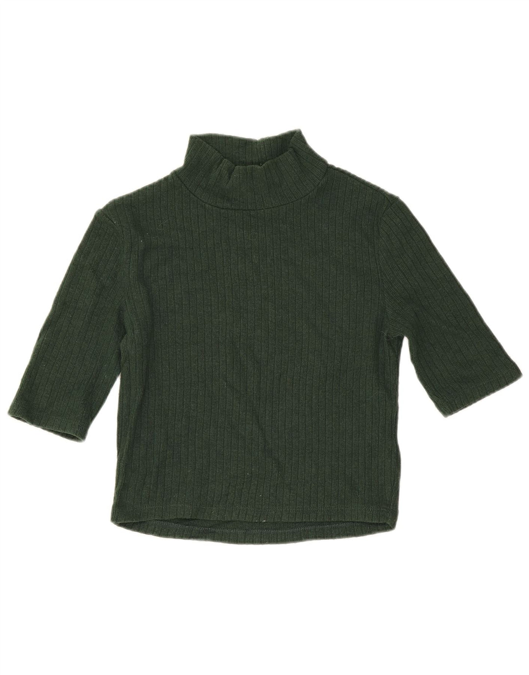 Blusa feminina Zara Top UK 8 pequena viscose verde