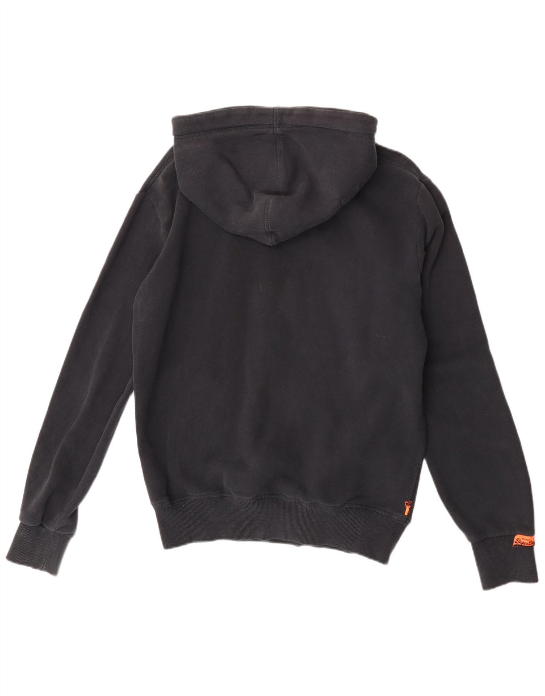 Superdry Mens Graphic Hoodie Jumper Médio Algodão Preto