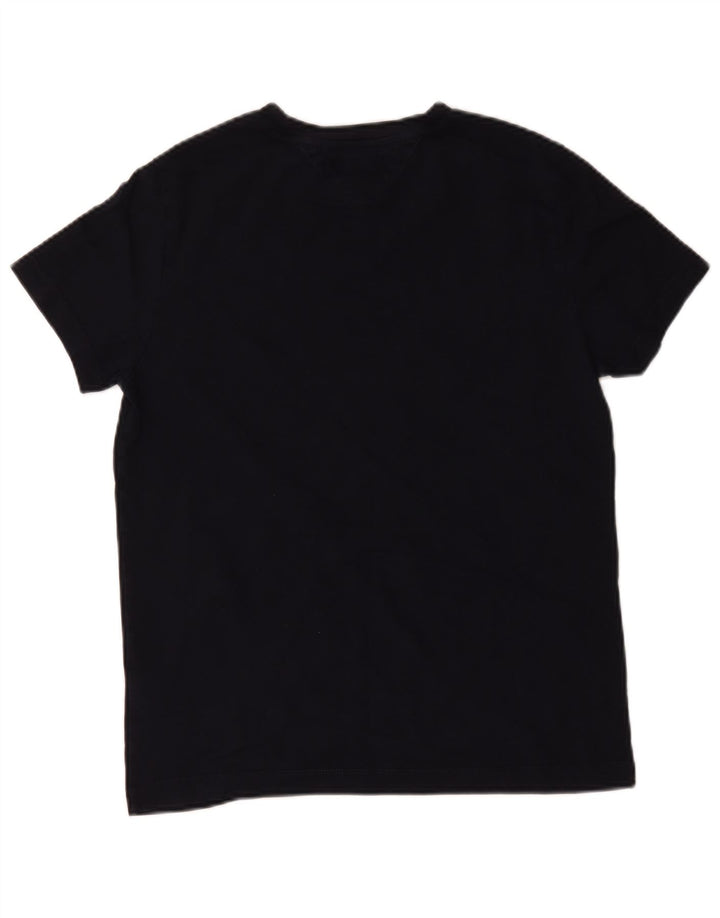 Camiseta masculina Tommy Hilfiger Top médio algodão listrado azul marinho