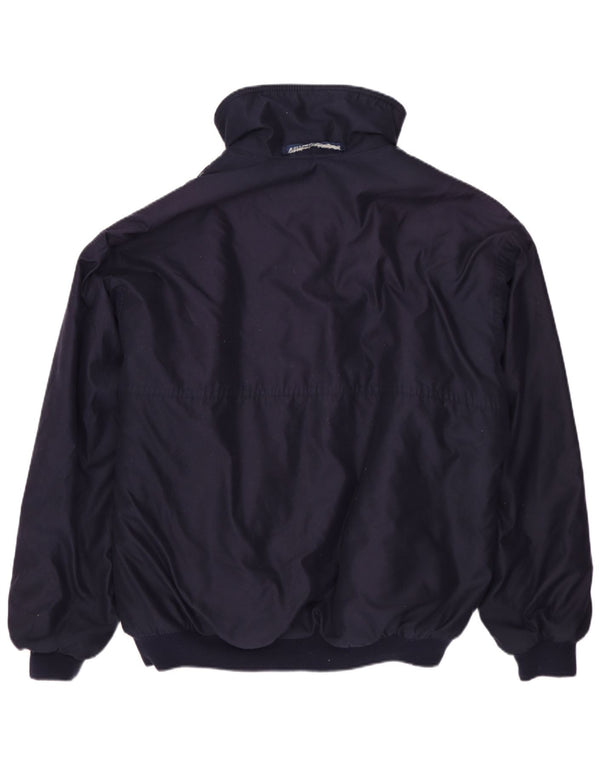 MUSTO Mens Polartec Bomber Jacket UK 40 Grande Poliéster Azul Marinho