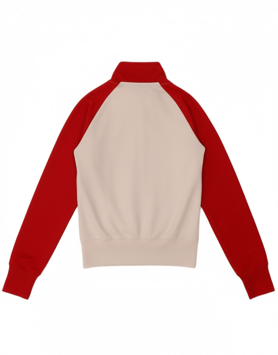 NIKE Womens Tracksuit Top Jacket UK 6 XS Branco Colourblock Poliéster