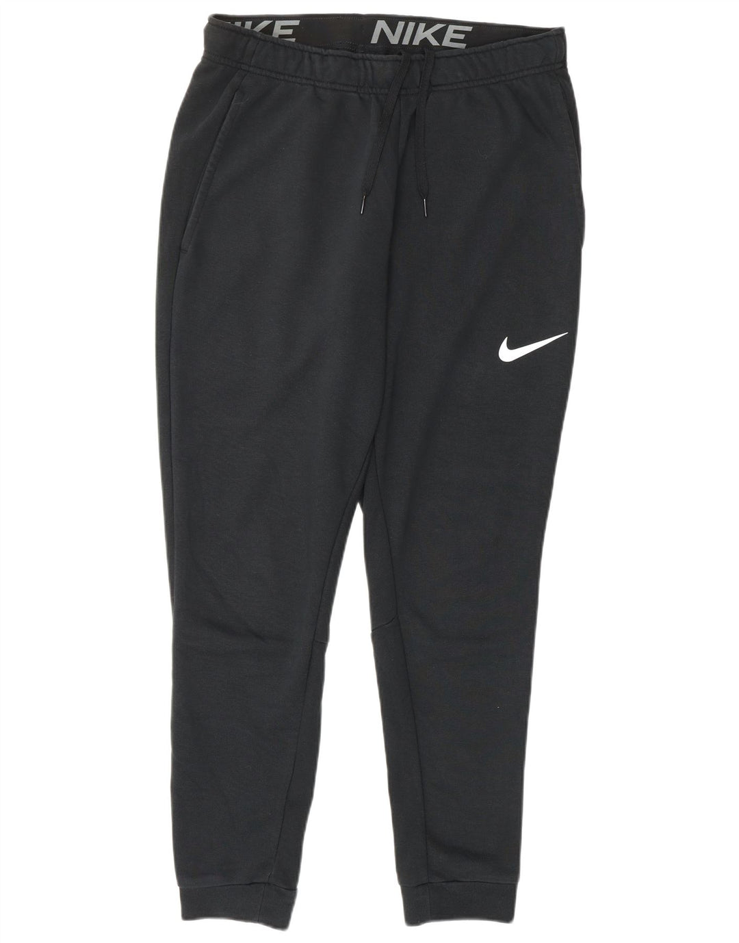 NIKE Masculino Dri Fit Standard Fit Calças de treino Joggers Médio Preto