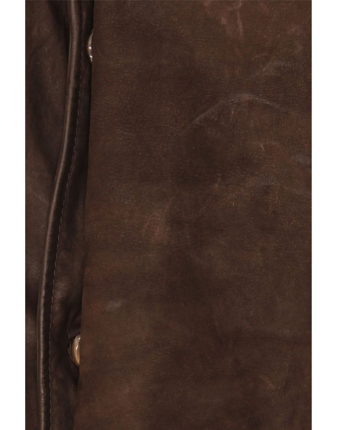 Jaqueta de couro masculina vintage IT 48 couro marrom médio