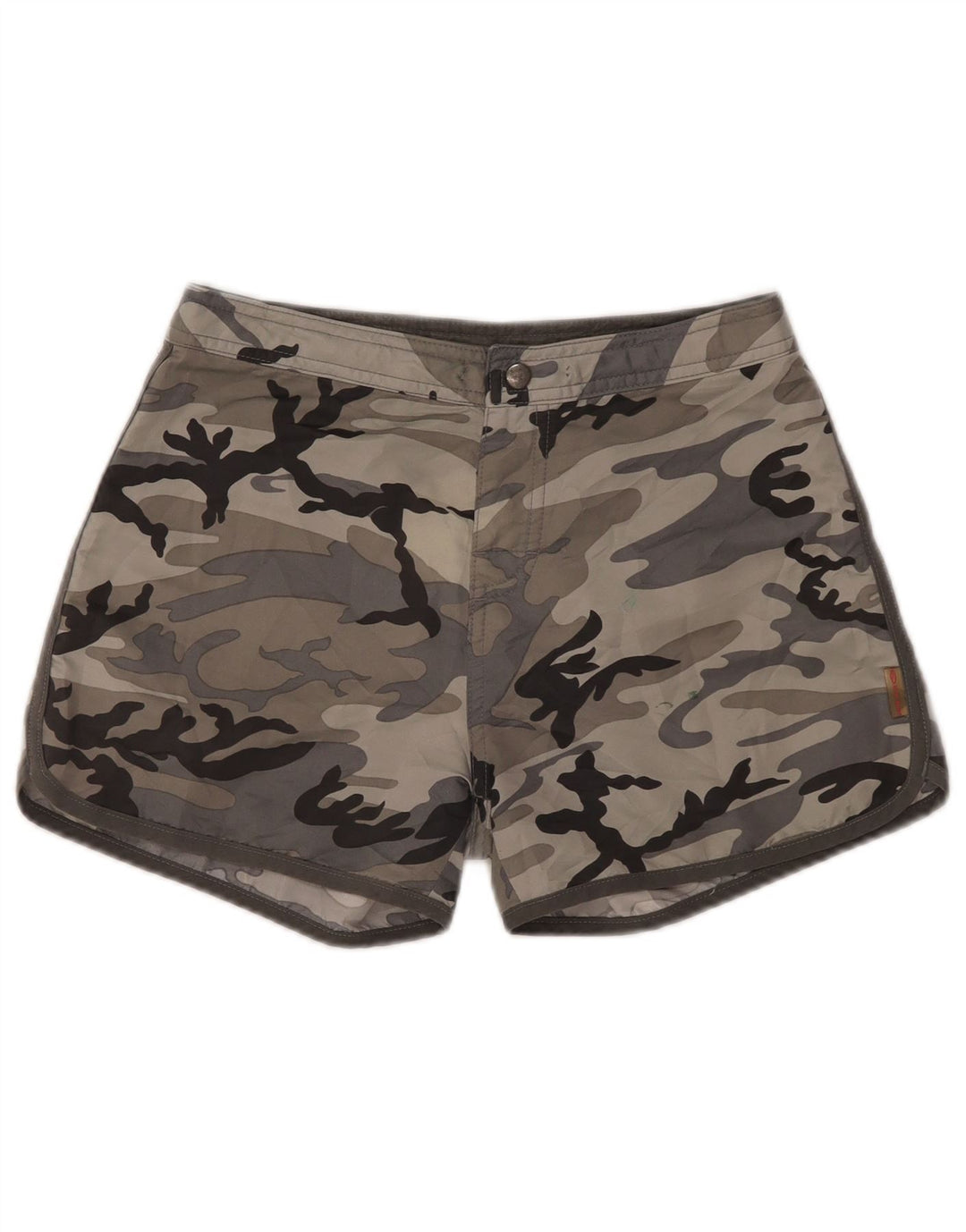 Shorts feminino casual VANS W27 pequeno cinza camuflado