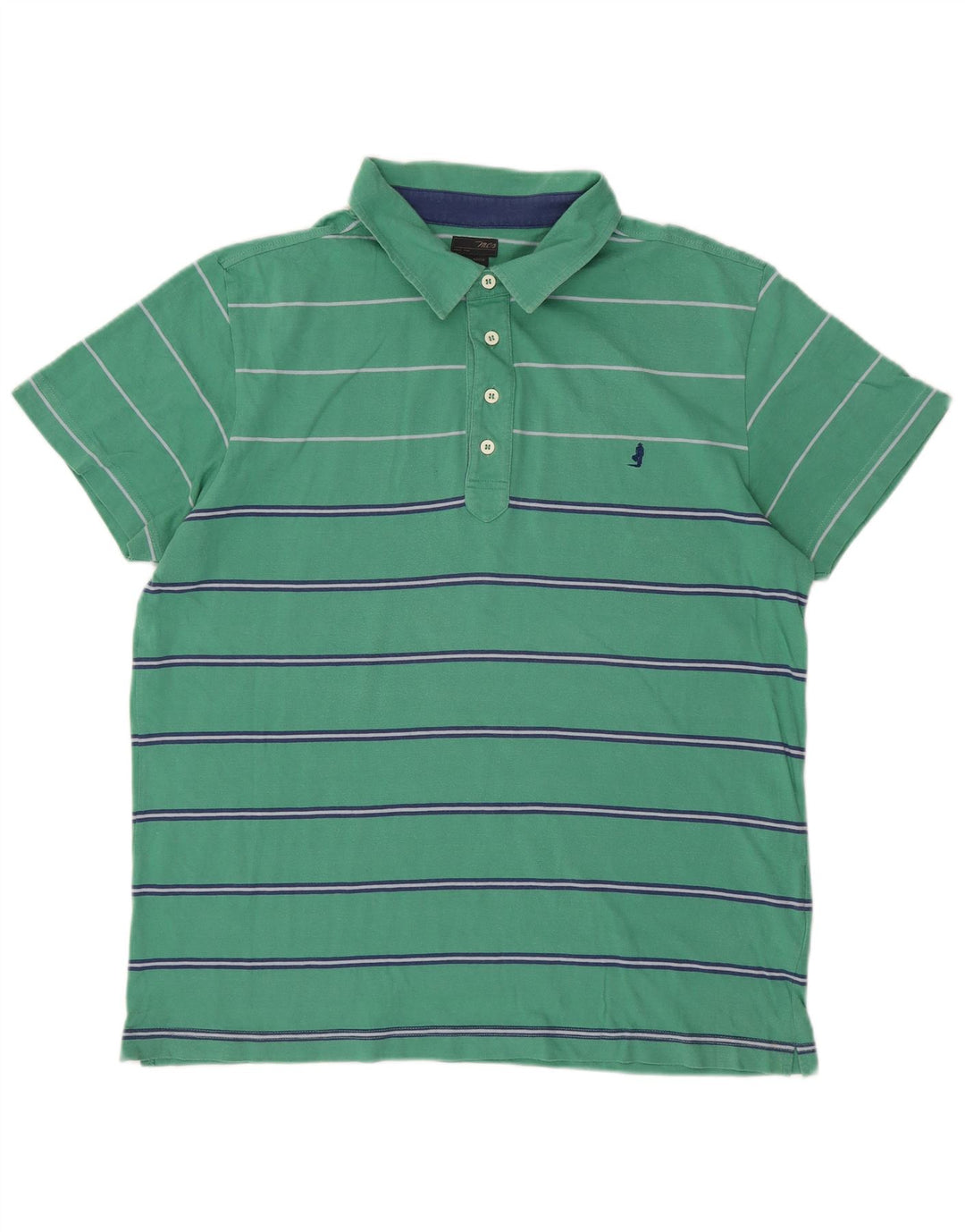 Camisa polo masculina MARLBORO CLASSICS 2XL algodão listrado verde