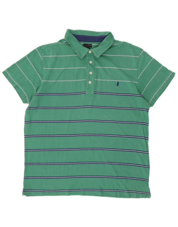 Camisa polo masculina MARLBORO CLASSICS 2XL algodão listrado verde