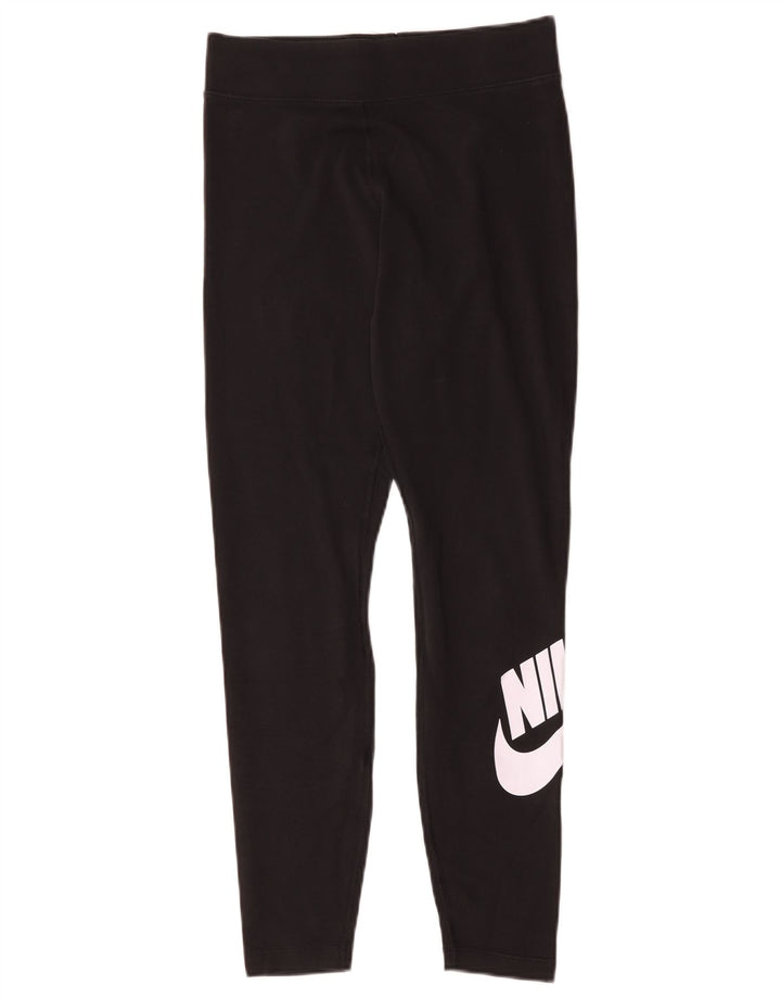 Leggings Nike Femininas Graphic UK 14 Médio Algodão Preto