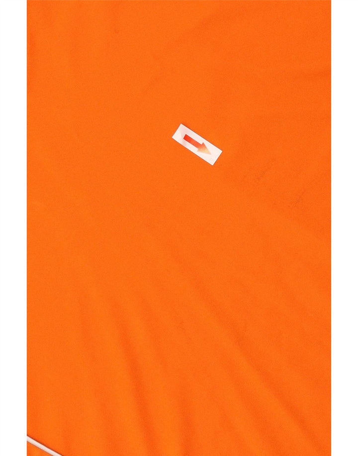 Adidas Mens Climalite Camiseta Top Grande Laranja Poliéster