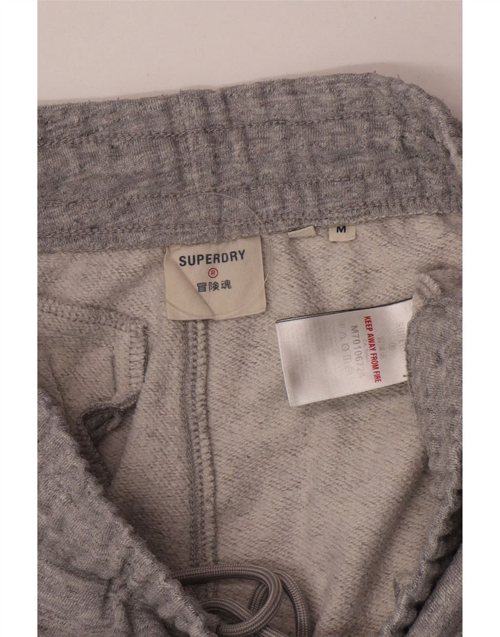 Calça de treino masculina Superdry Graphic Joggers cinza médio manchado