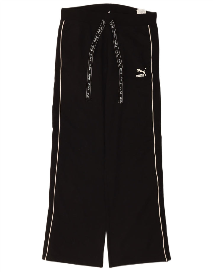 Calça de treino feminina Puma UK 12 médio preto algodão