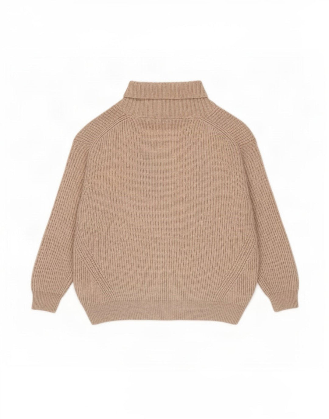 Suéter feminino Marks & Spencer com gola redonda grande Reino Unido 16 grande bege