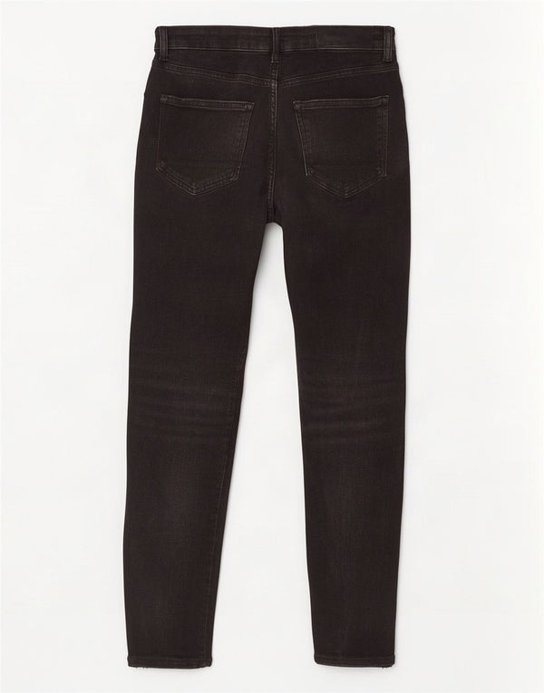 Zara Mens Distressed Skinny Jeans EU 40 Medium W31 L30 Black Cotton
