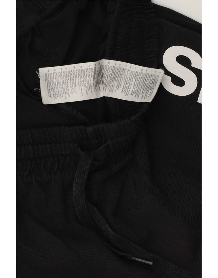 Shorts esportivos gráficos masculinos Adidas médio algodão preto
