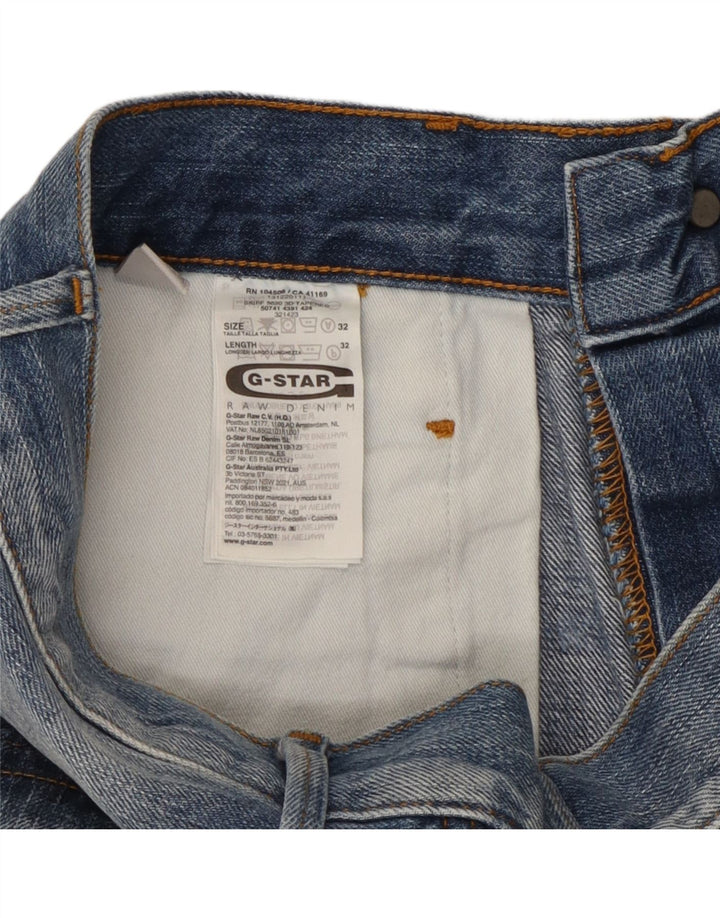 Jeans retos masculinos G-Star W32 L29 algodão azul