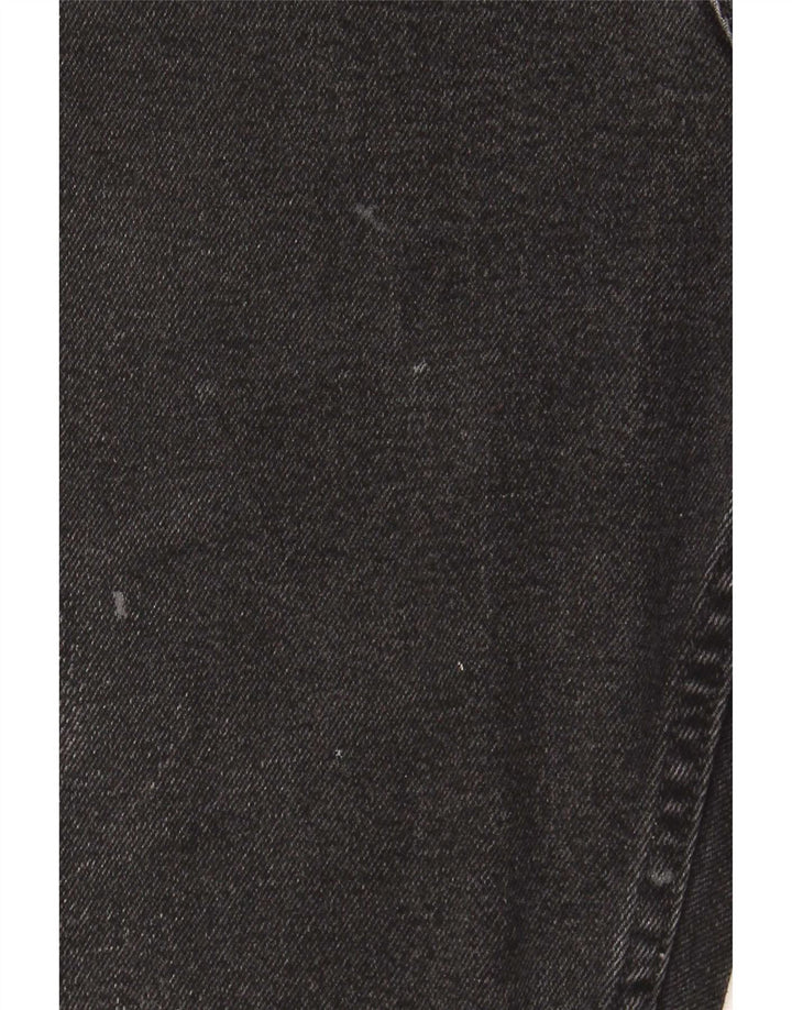 Wrangler Mens Straight Jeans W32 L34 Algodão Preto