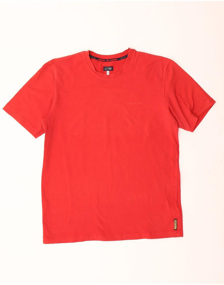 Camiseta masculina ARMANI JEANS grande algodão vermelho