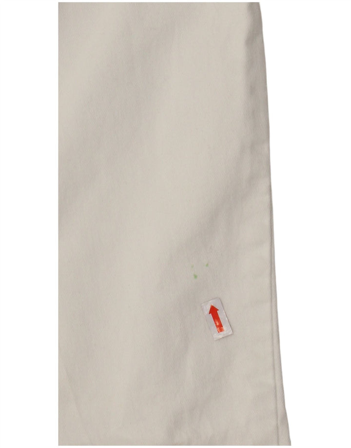 PRANA Jeans Slim Feminino US 4 Pequeno W27 L31 Algodão Branco