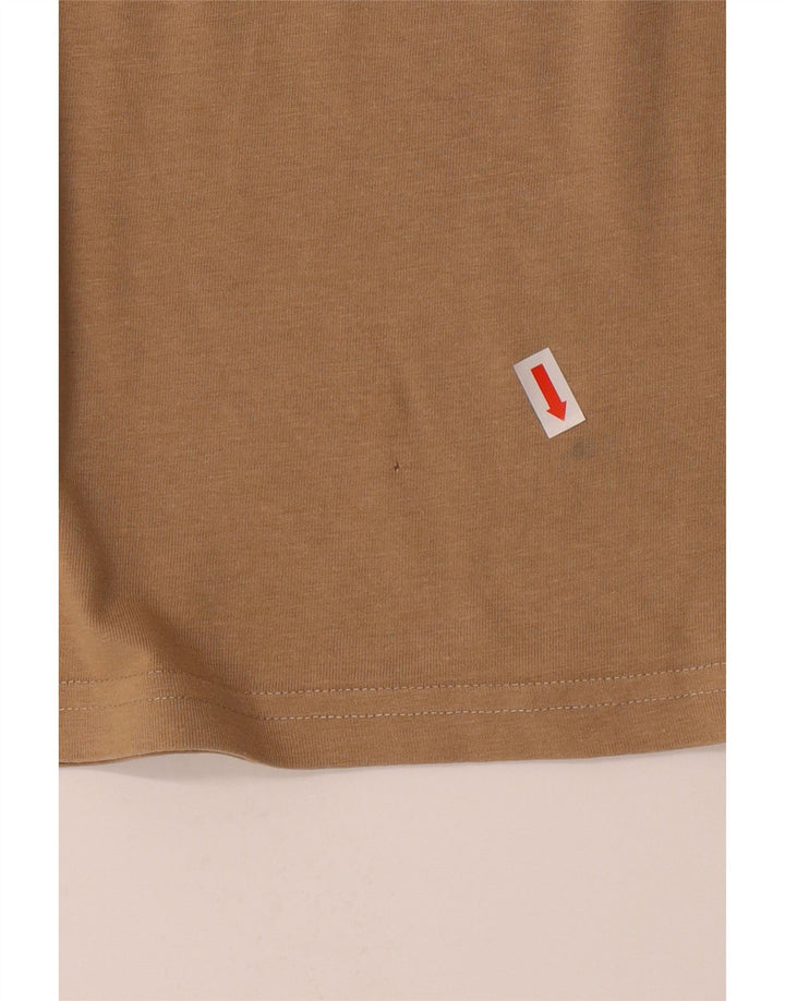 Camiseta masculina JACK & JONES algodão bege médio