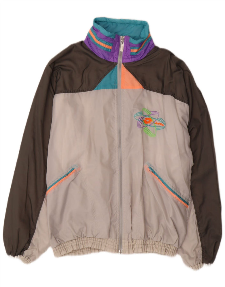 Lotto Mens Treino Top Jaqueta Médio Multicolorido Colorblock Retro