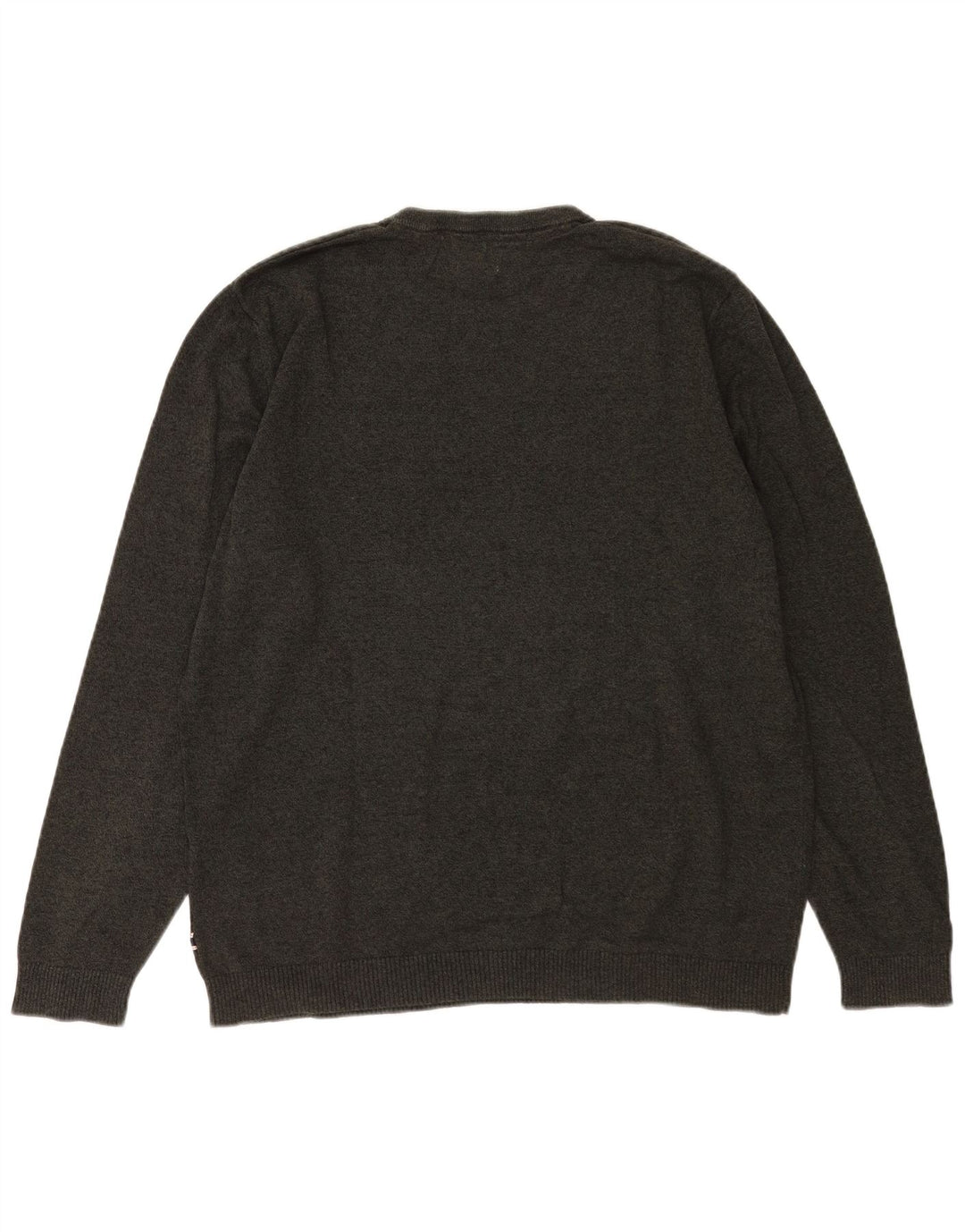 Jack & Jones Suéter masculino com gola redonda 2XL algodão cinza