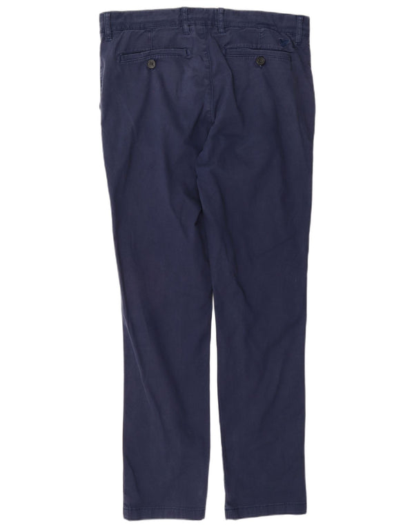 Lyle & Scott Calça Chino Masculina Slim W34 L32 Algodão Azul Marinho