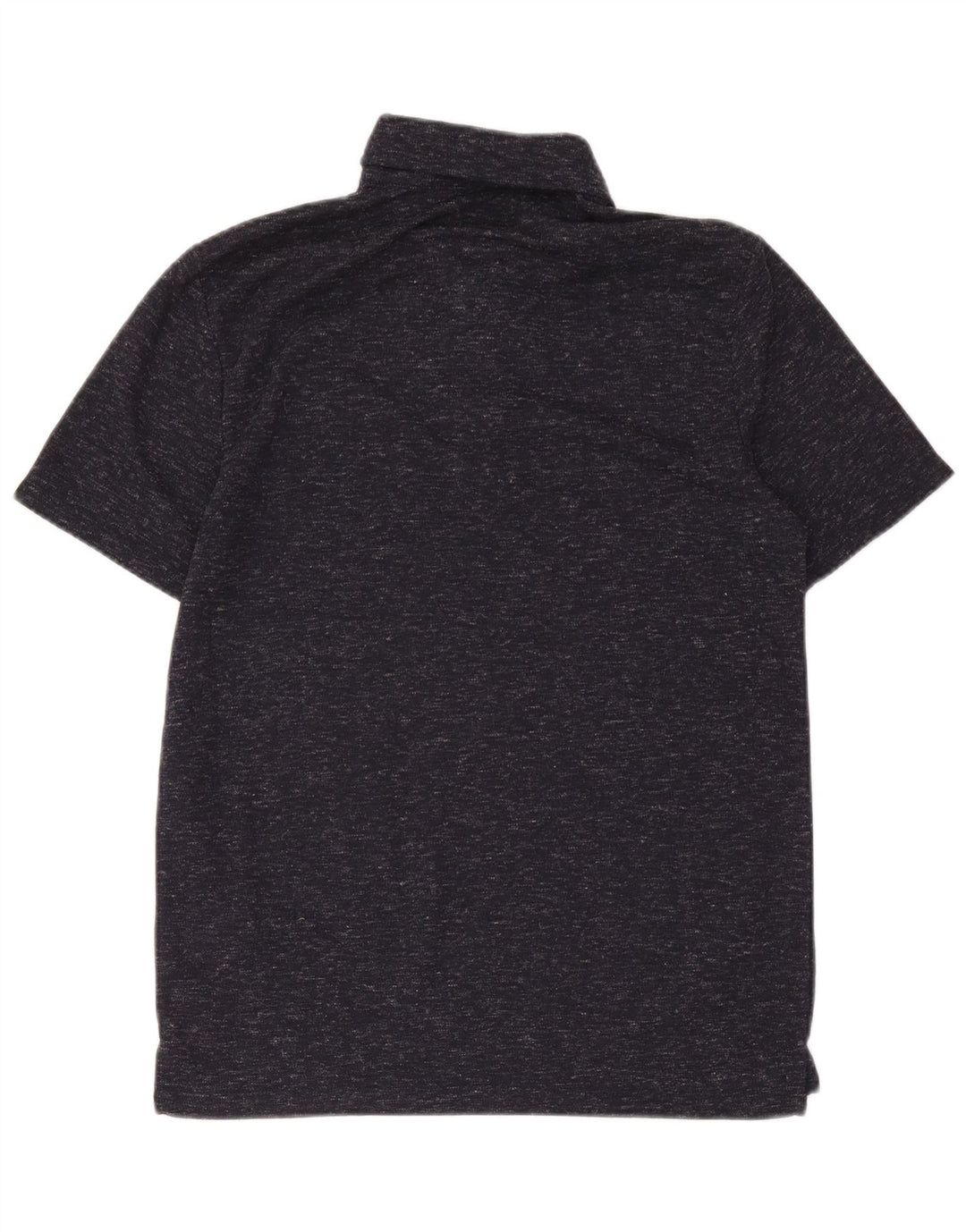 Camisa polo masculina Reiss poliéster manchado azul marinho médio