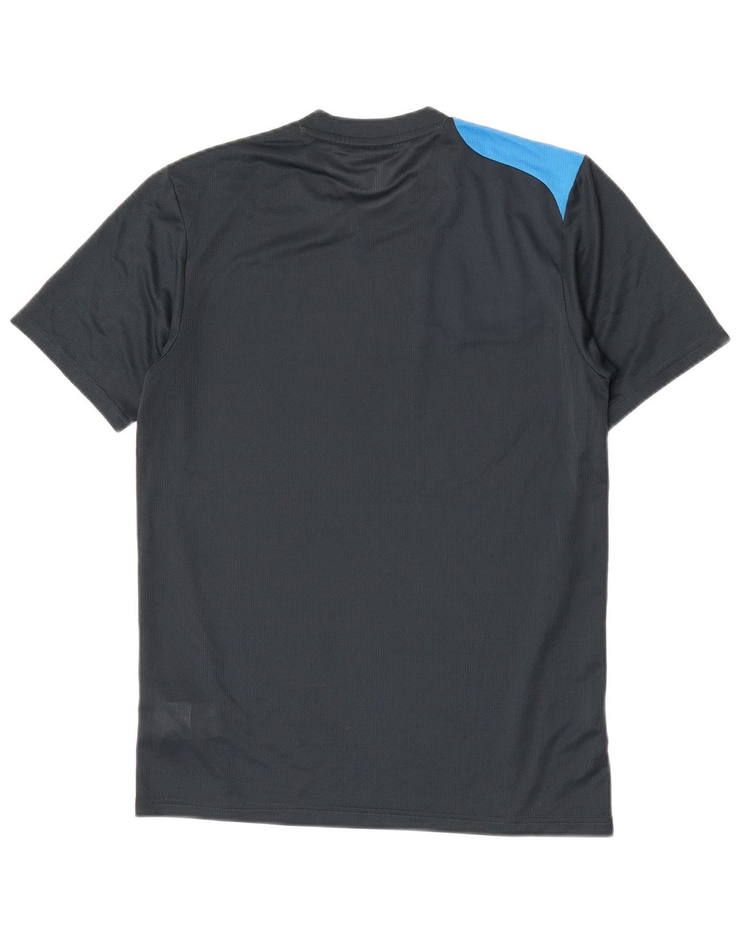 Adidas Mens Graphic T-Shirt Top Pequeno Azul Marinho Colorblock Poliéster