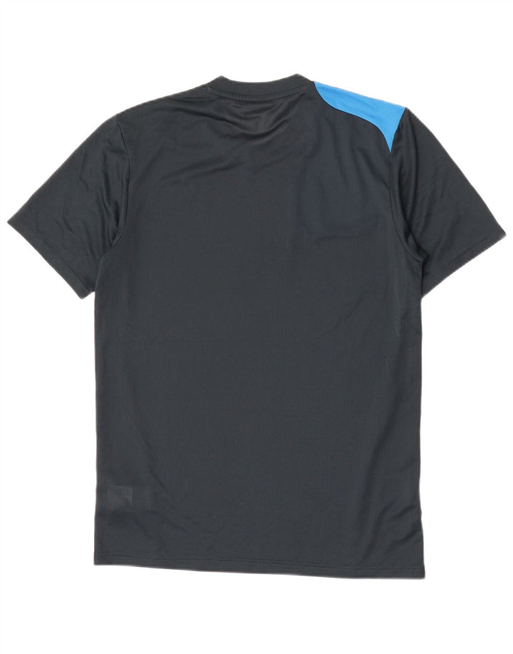 Adidas Mens Graphic T-Shirt Top Pequeno Azul Marinho Colorblock Poliéster