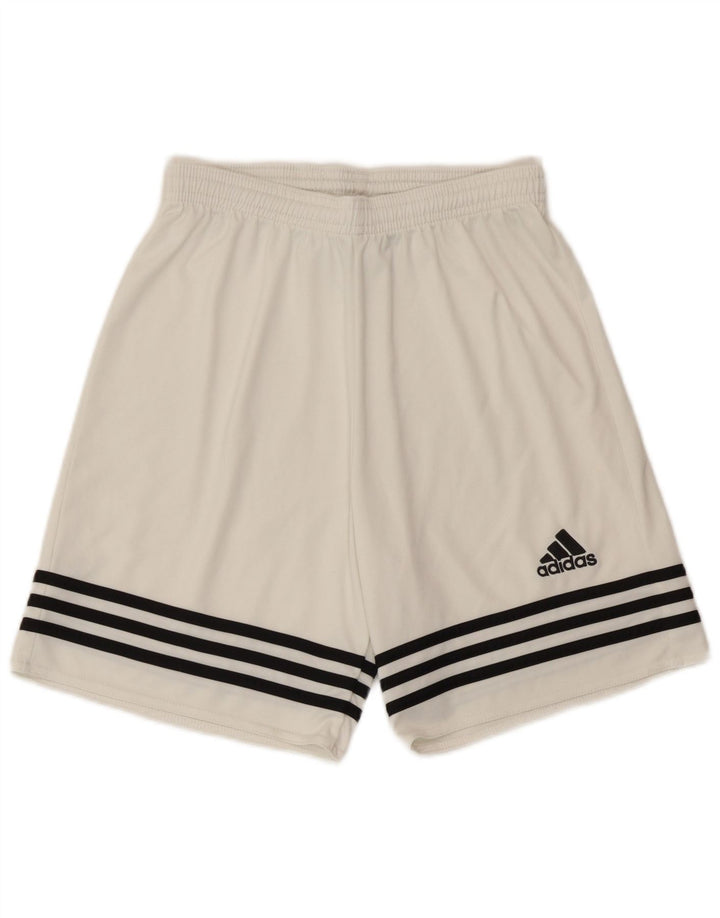 Adidas Mens Climalite Sport Shorts Pequeno Poliéster Branco