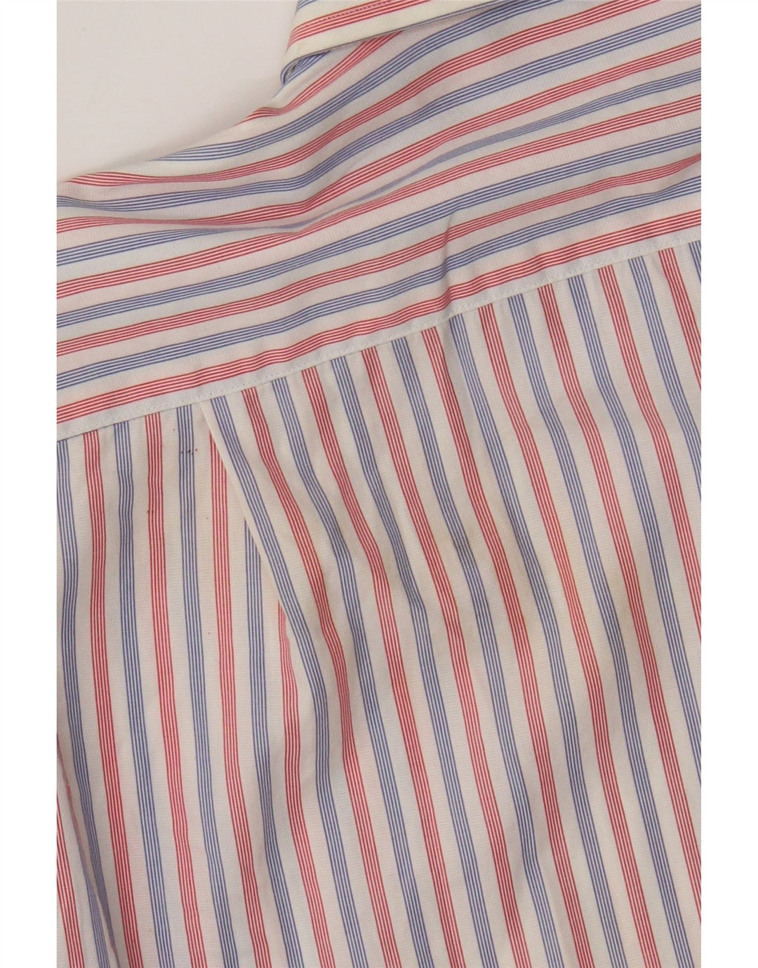 Camisa masculina Boggi Milano grande listrada vermelha de algodão