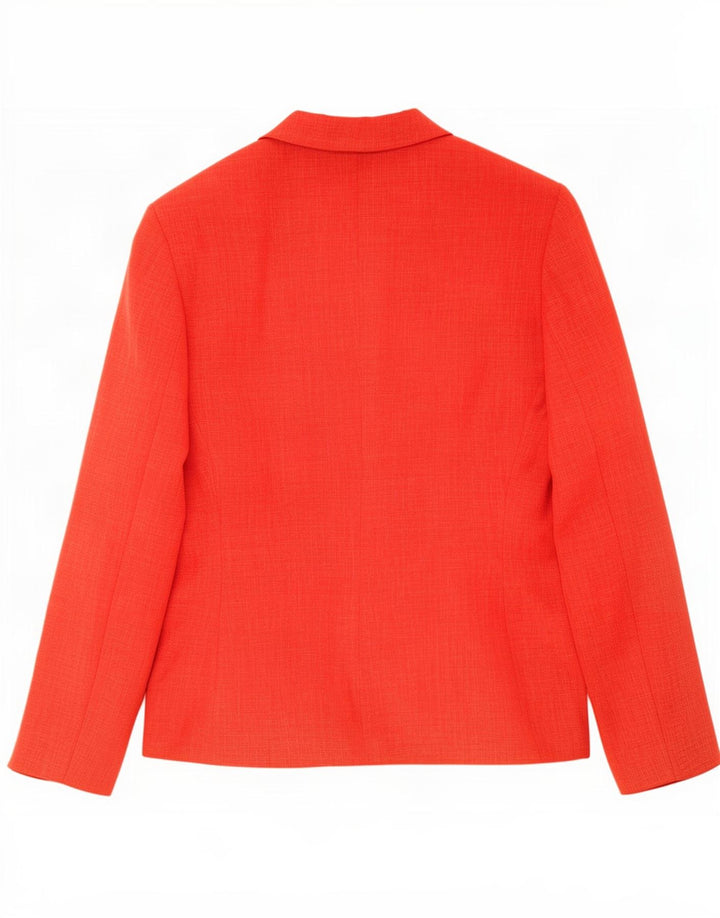 Endora Womens 6 Button Blazer Jacket UK 10 Pequeno Poliéster Vermelho