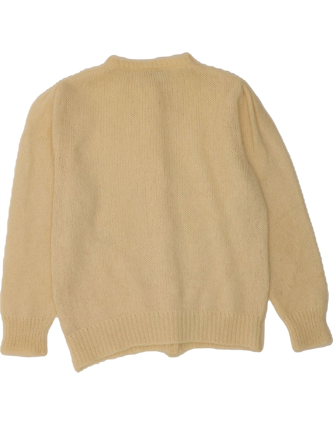VINTAGE Womens Cardigan Sweater IT 46 Large Off White Mohair Vintage Vintage and Second-Hand Vintage from Messina Hembry 