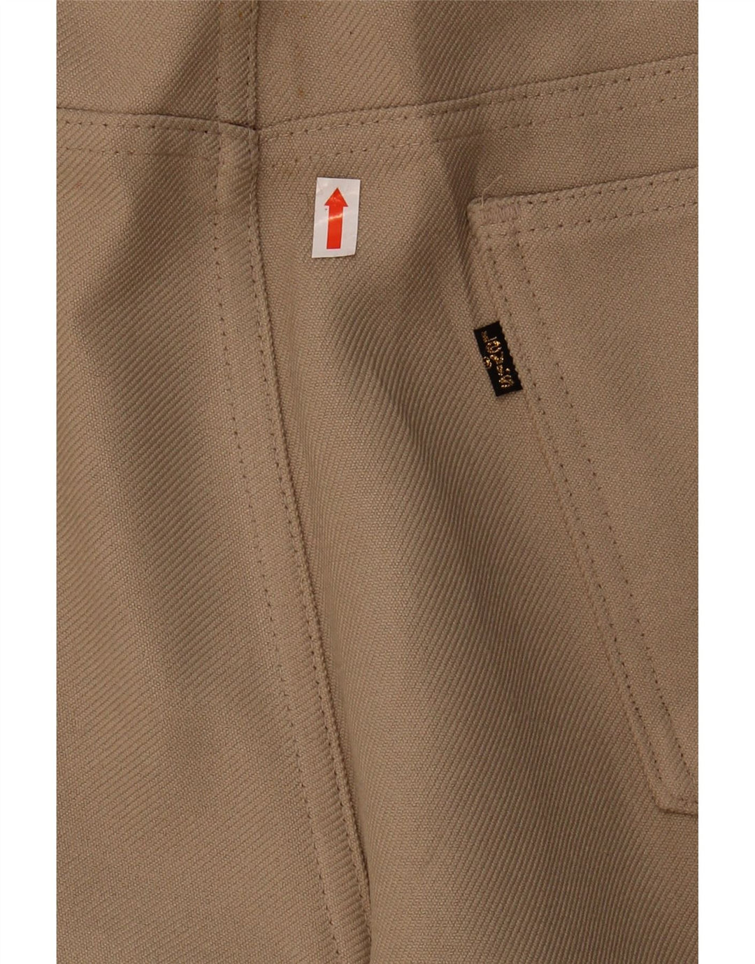 LEVI'S Mens Straight Casual Trousers W38 L30 Beige Polyester Vintage Levi's and Second-Hand Levi's from Messina Hembry 