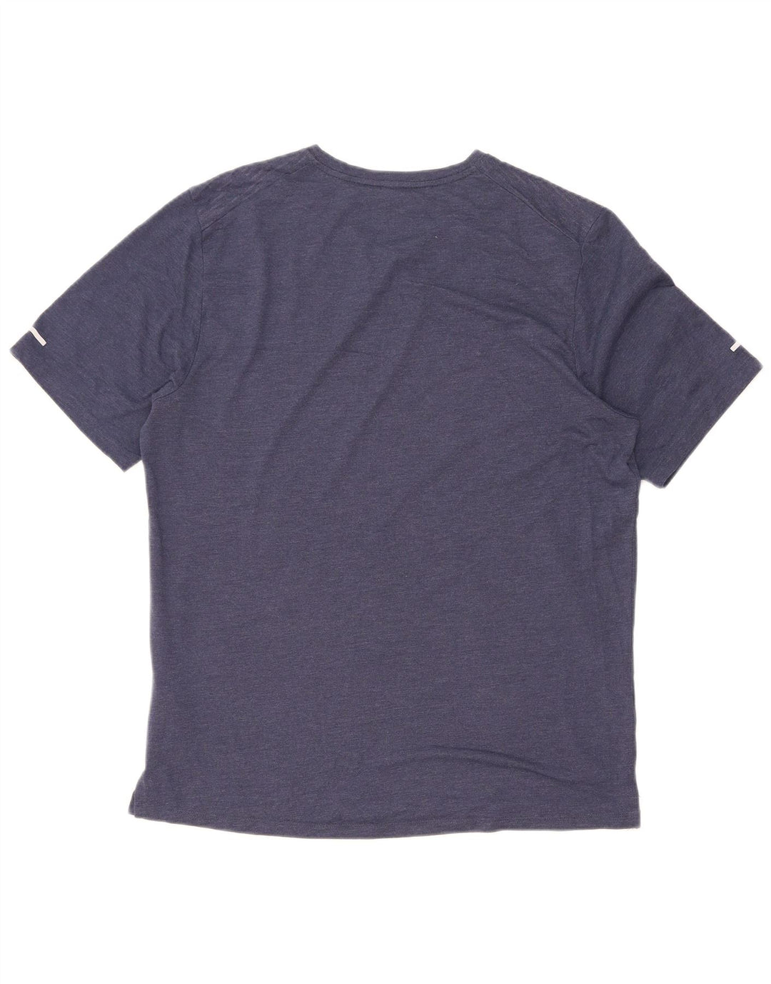 Camiseta masculina Nike Dri Fit Top médio azul marinho listrado poliéster