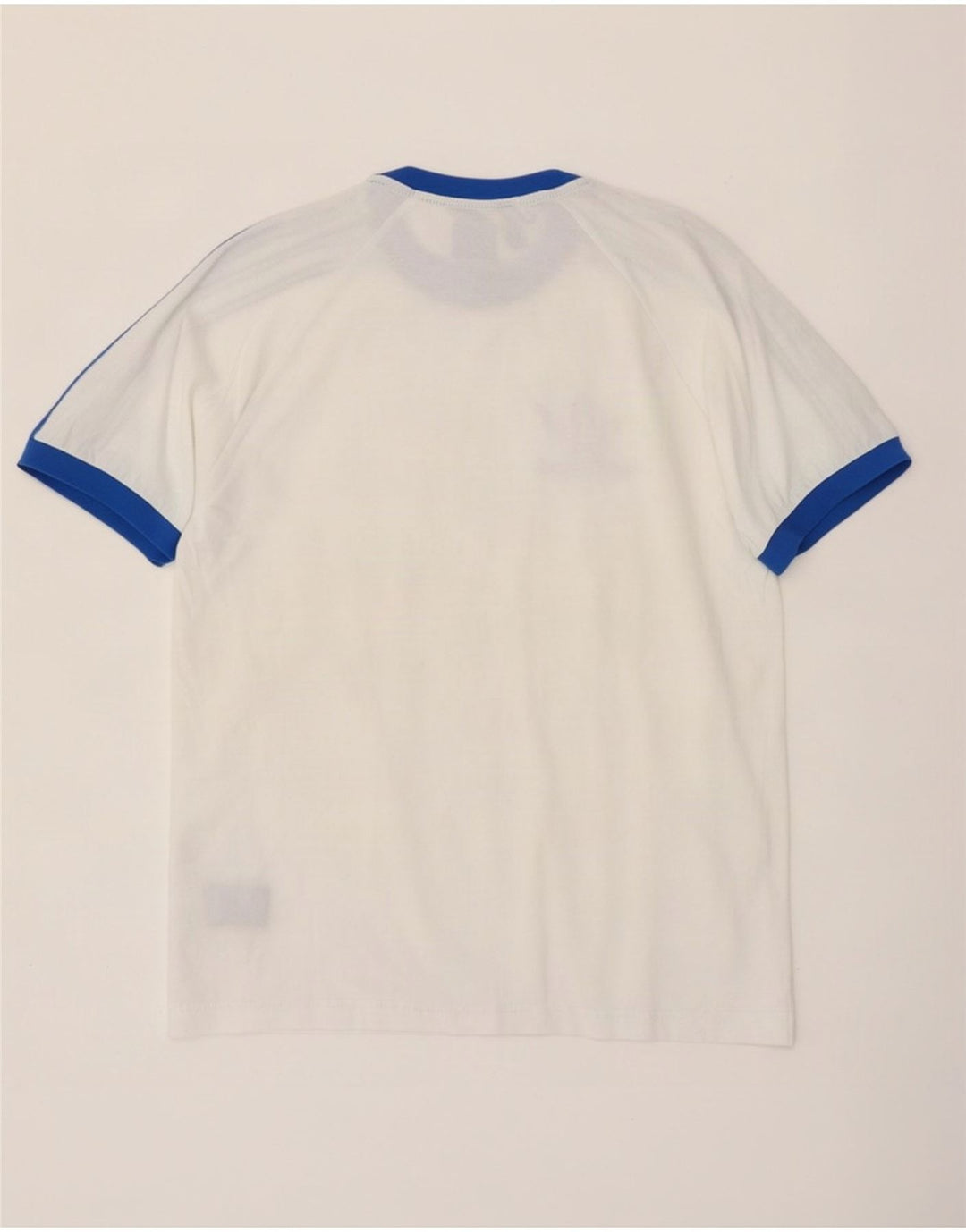 Adidas Mens Camiseta Top Médio Algodão Branco