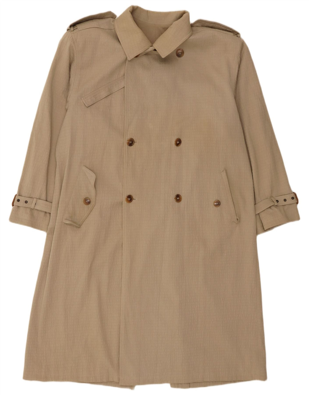 Trench Coat Vintage Masculino UK 42 XL Bege