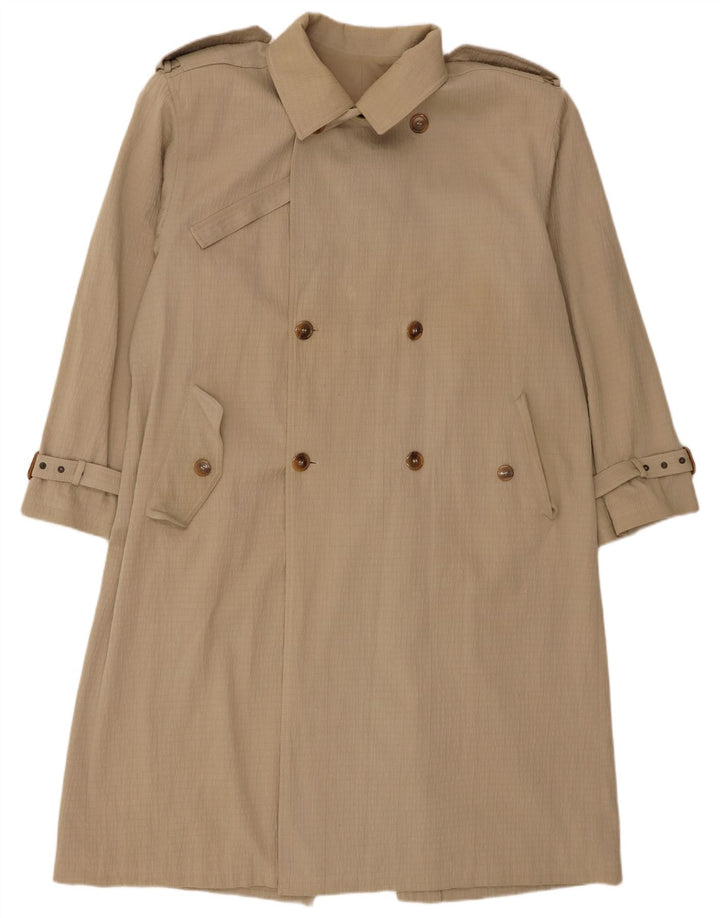 Trench Coat Vintage Masculino UK 42 XL Bege