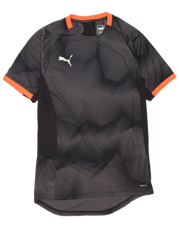 Camiseta masculina Puma Top cinza médio geométrico