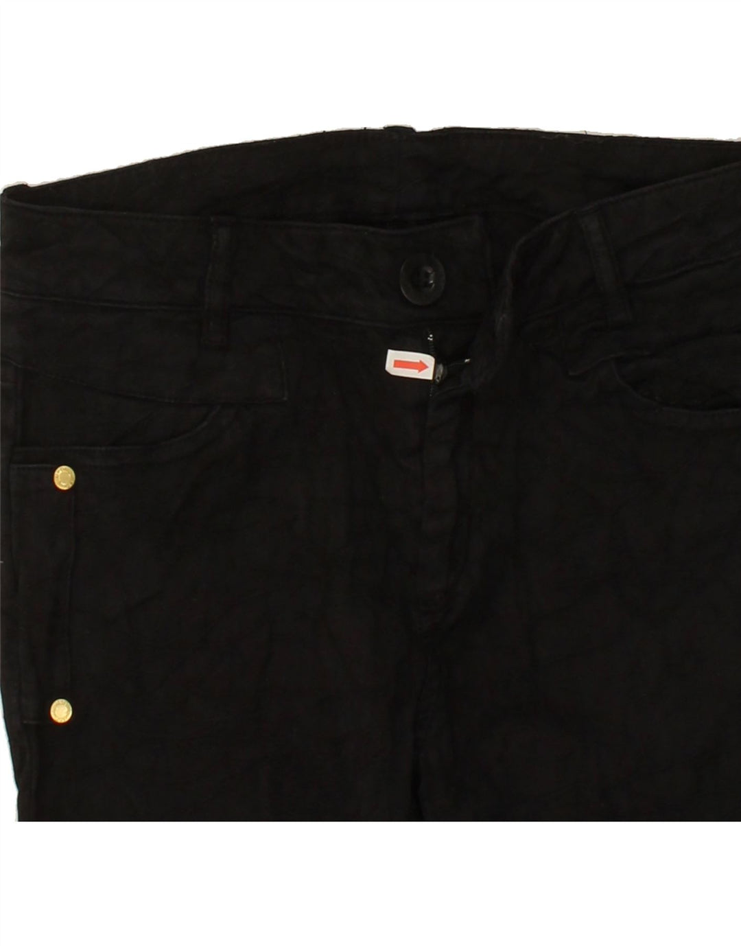 DESIGUAL Womens Slim Casual Trousers W26 L32  Black Vintage Desigual and Second-Hand Desigual from Messina Hembry 