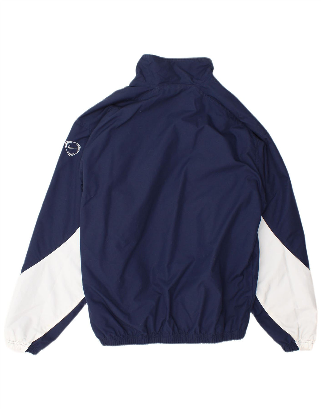 Jaqueta bomber masculina Nike UK 35/37 pequena azul marinho colorblock nylon
