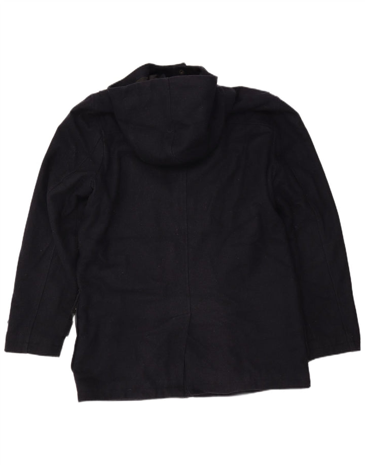 Casaco Duffle Masculino com Capuz CEDARWOOD STATE Reino Unido 40 Grande Poliéster Azul Marinho