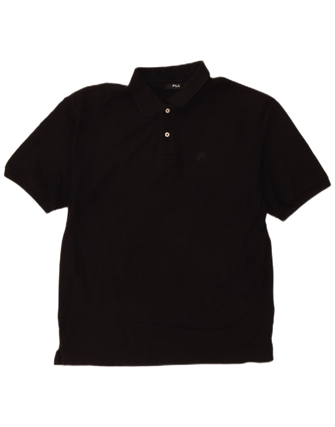 Camisa Polo Masculina Fila XL Algodão Preto