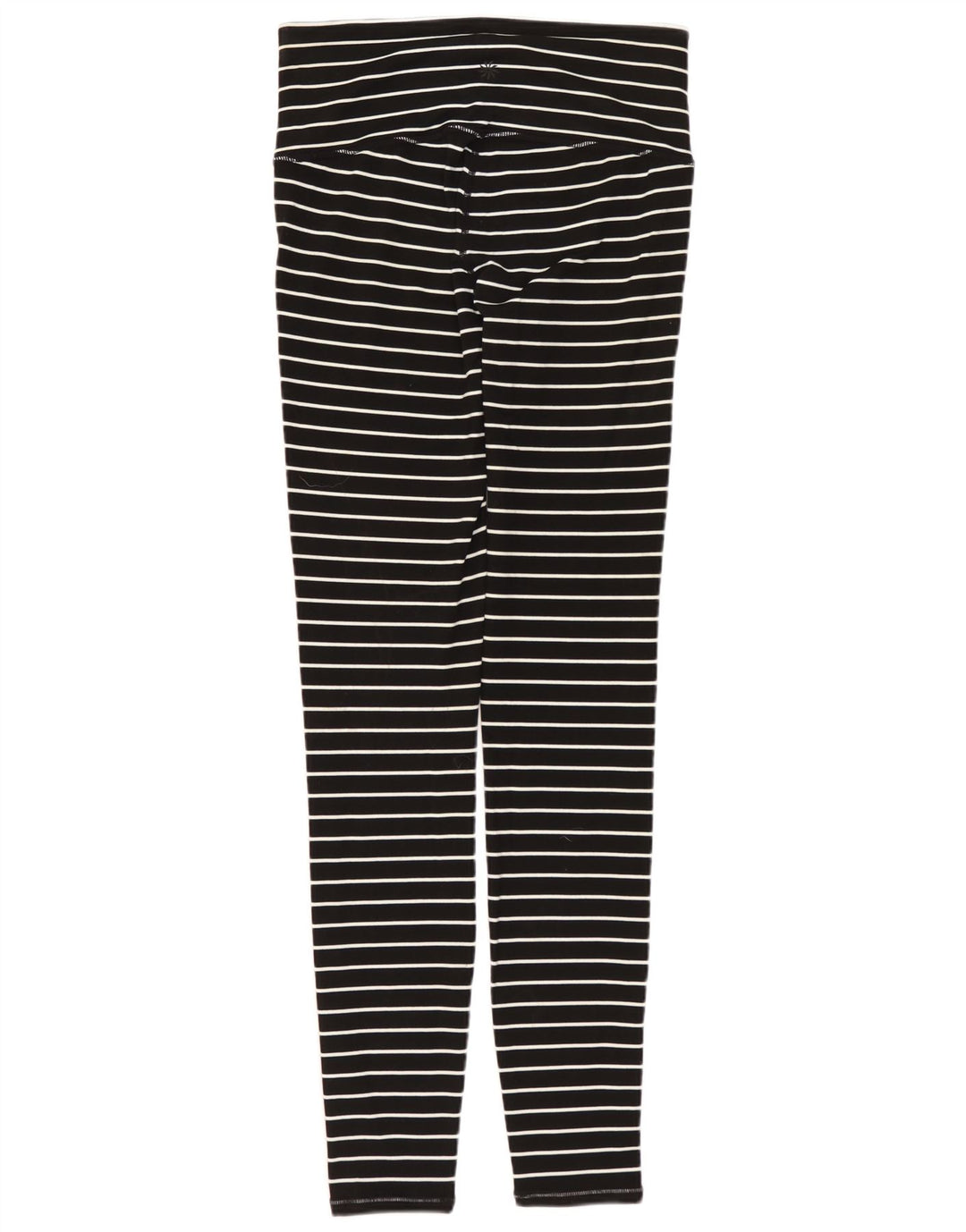 Leggings femininos ATHLETA UK 6 XS preto listrado de nylon