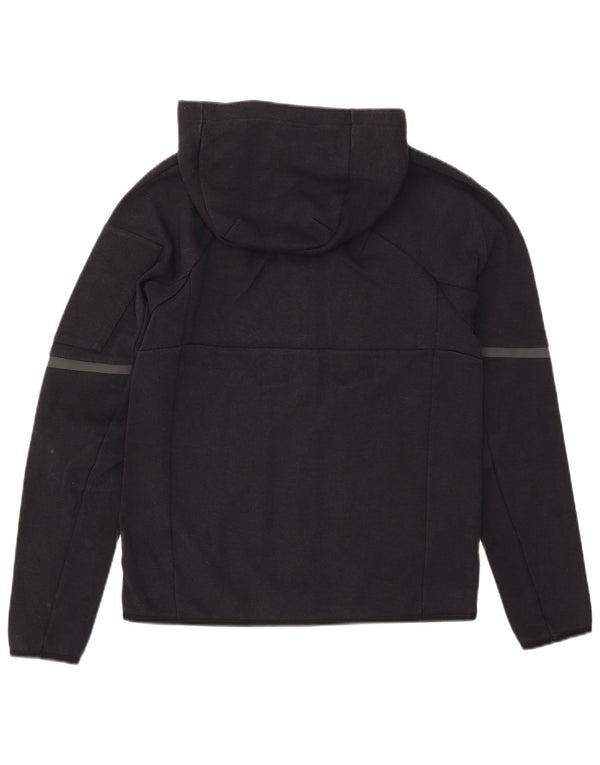 Adidas Mens Zip Hoodie Sweater UK 10 Pequeno Preto Colorblock Algodão