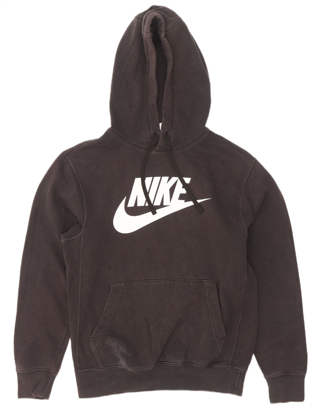 Jumper com capuz gráfico masculino Nike pequeno algodão preto