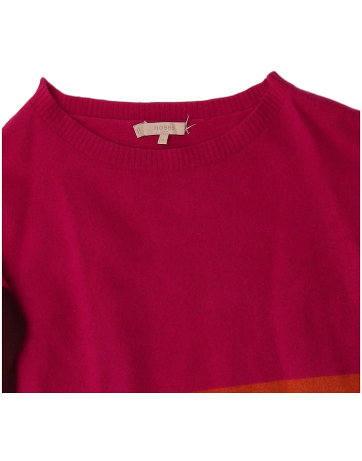 Suéter feminino HOBBS com gola canoa UK 14 médio multicolorido