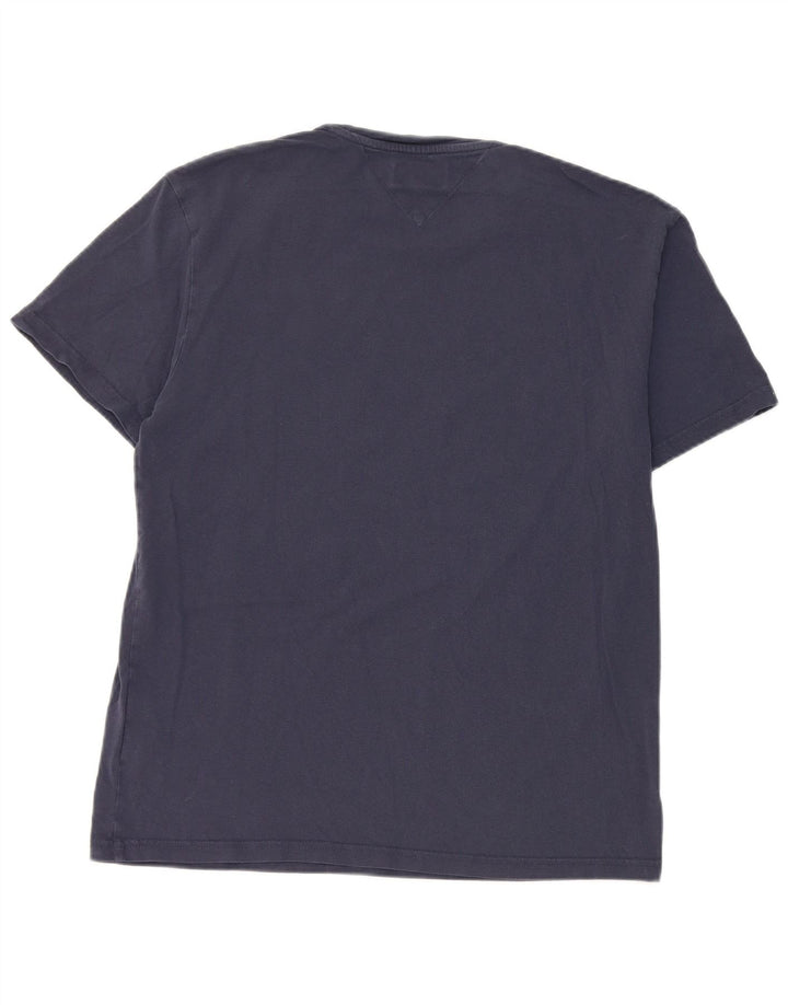 Tommy Hilfiger Camiseta masculina gráfica Top Médio Azul Marinho