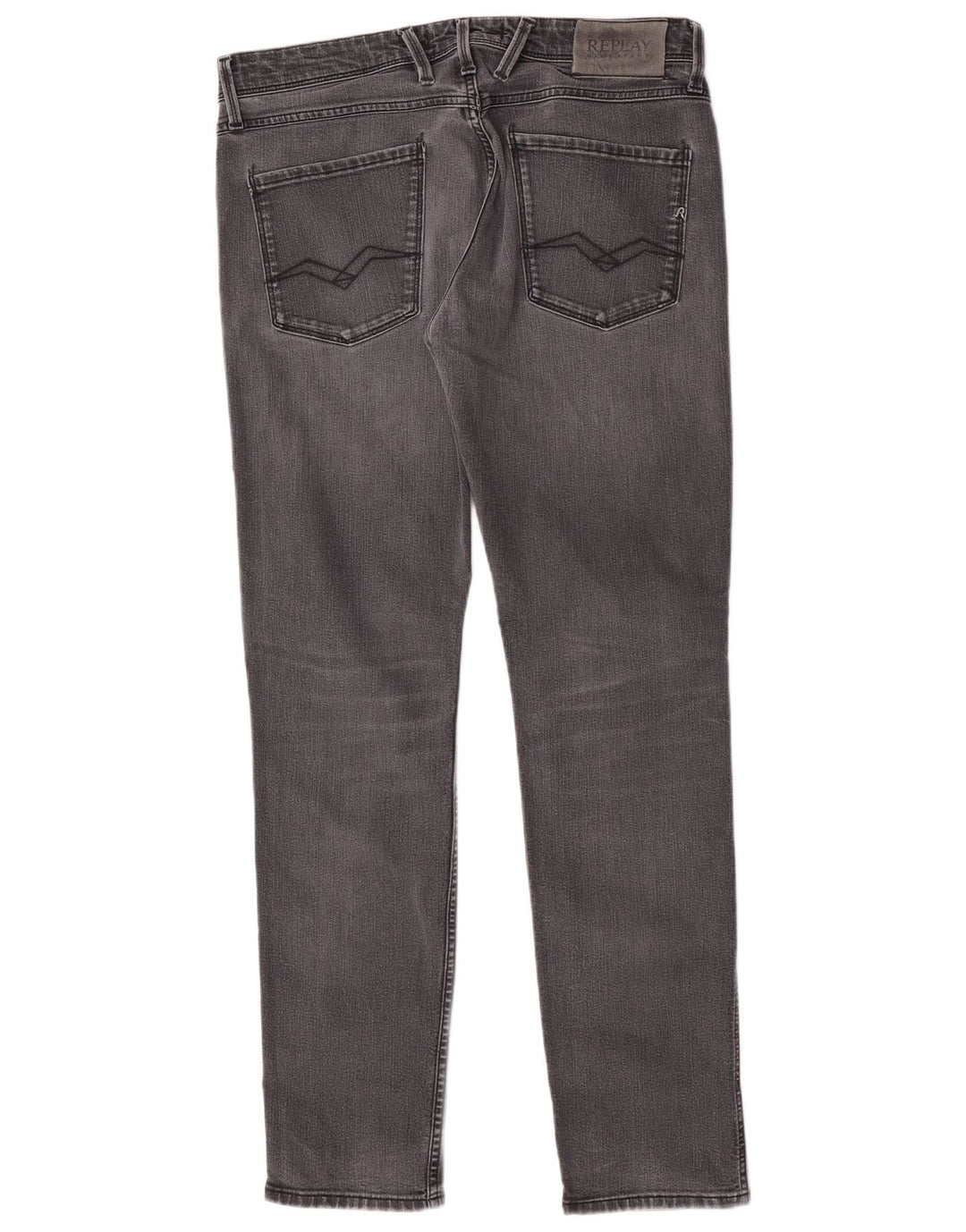 Replay Jeans Slim Feminino W33 L32 Algodão Cinza