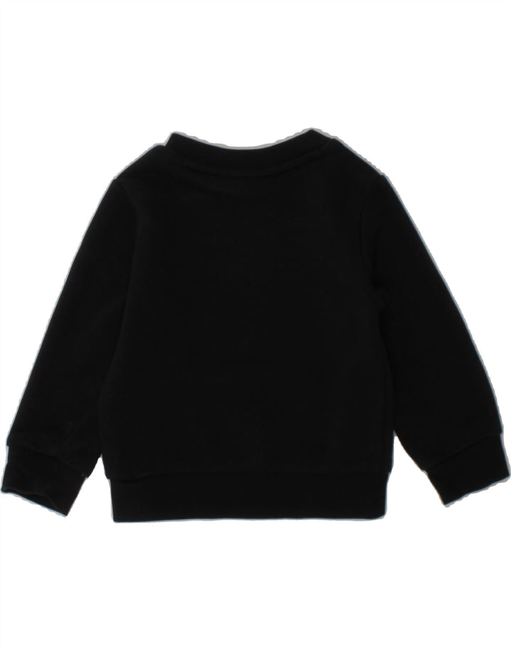 ADIDAS Baby Boys Graphic Sweatshirt Jumper 3-6 Months Black Cotton Vintage Adidas and Second-Hand Adidas from Messina Hembry 